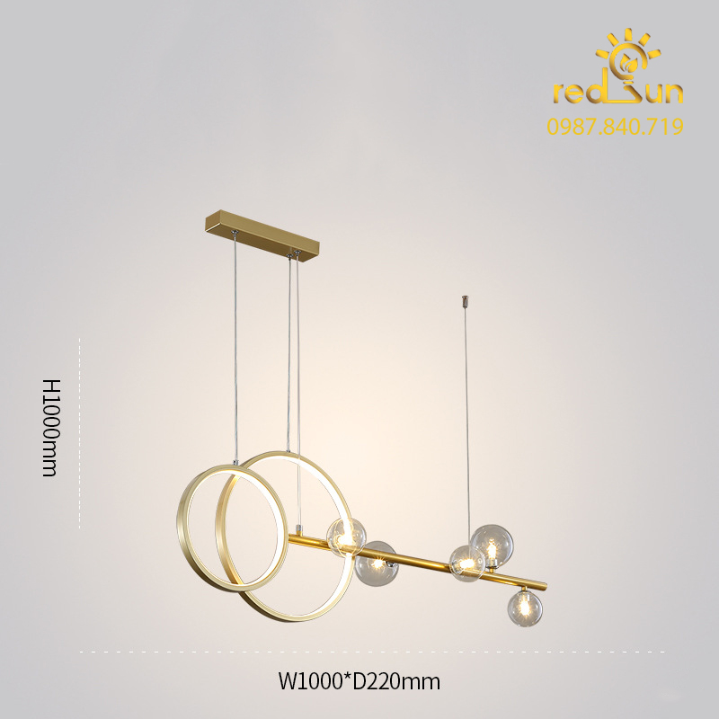 ĐÈN THẢ NGANG 2 VÒNG LED MỚI DC-35