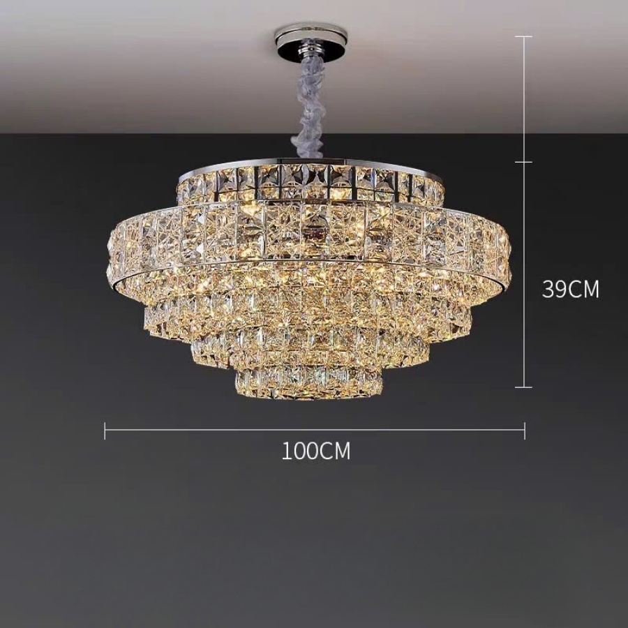 Đèn Chùm Pha Lê Hiện Đại Trang Trí Phòng Khách, Phòng Ăn, Sảnh Chờ DCP-010