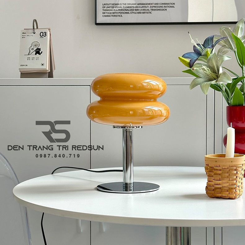 Đèn Bàn Làm Việc, Phòng Khách, Phòng Ngủ Hiện Đại Hình Bánh Hamburger DB2107