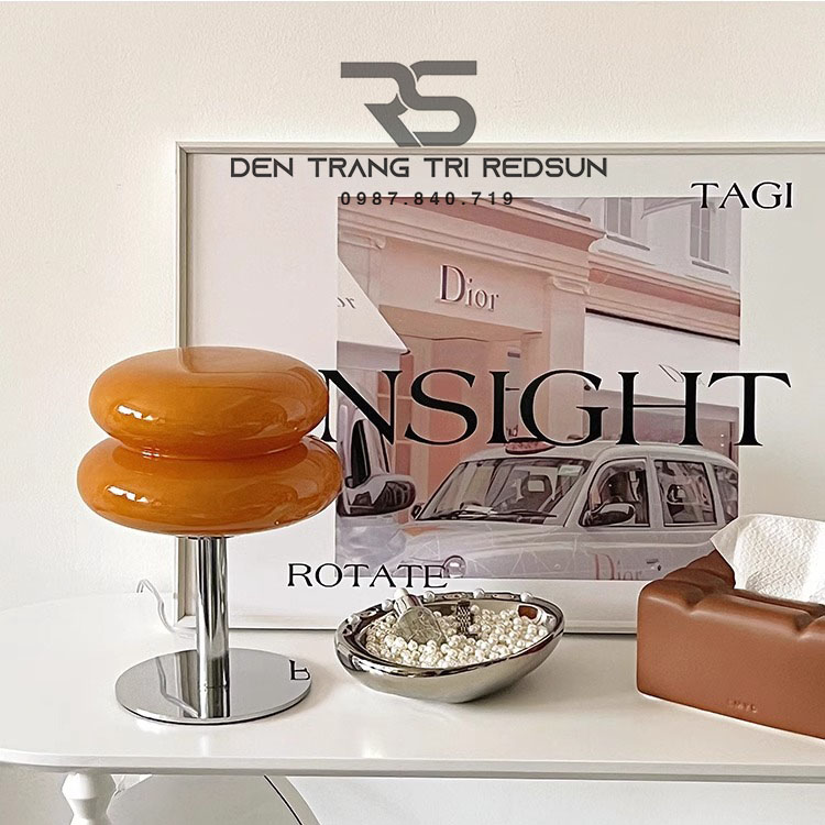 Đèn Bàn Làm Việc, Phòng Khách, Phòng Ngủ Hiện Đại Hình Bánh Hamburger DB2107