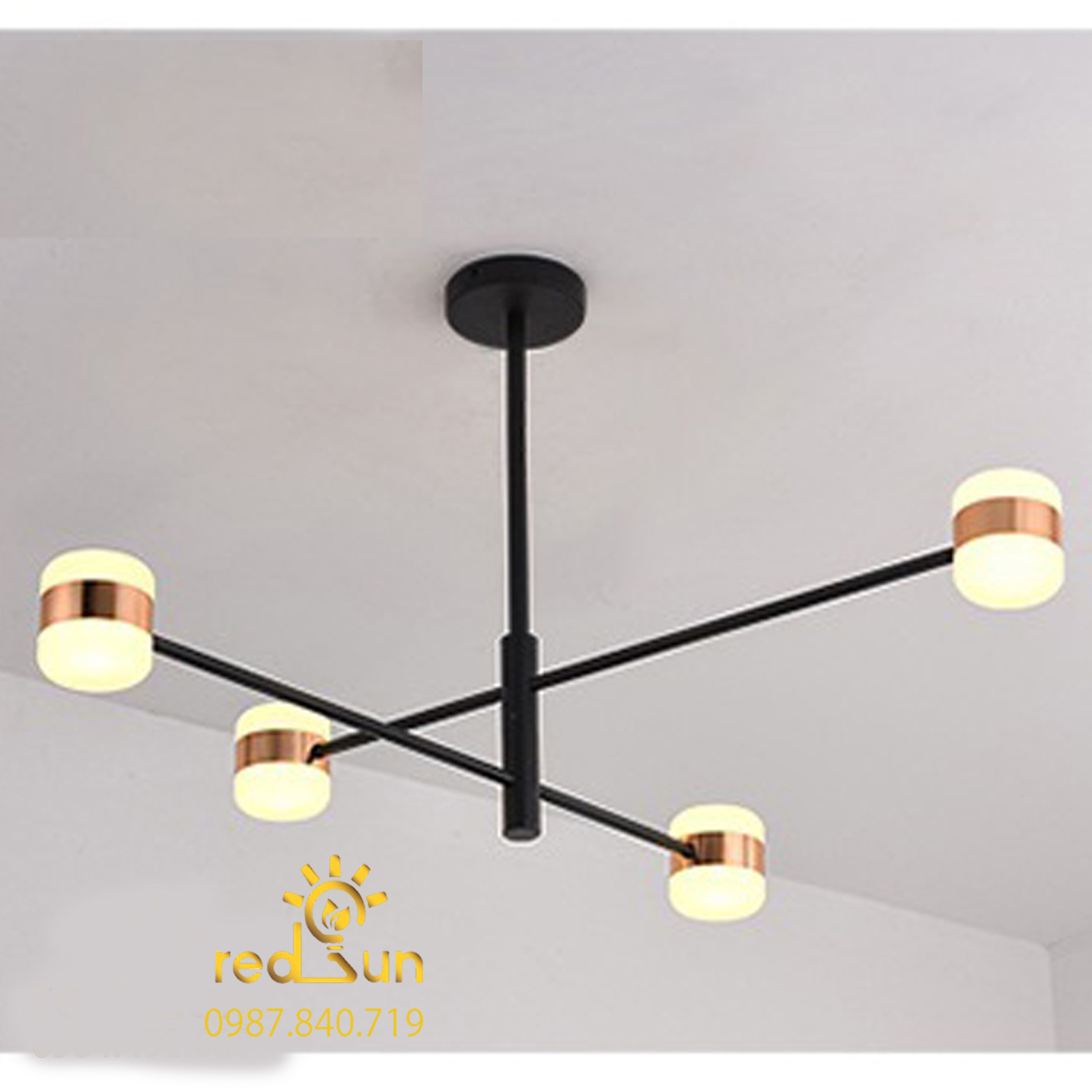 Đèn chùm Nordic thân xoay chóa trụ DC-T017