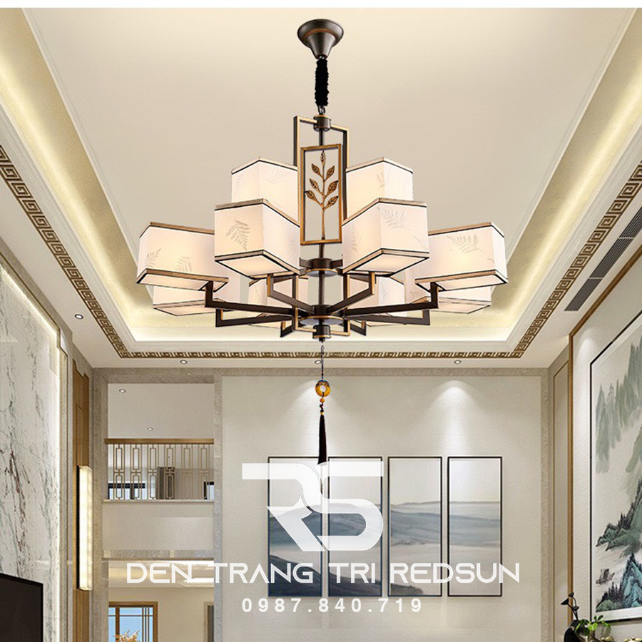 Đèn Chùm Phòng Khách Hiện Đại Phong Cách Indochine IDC-005