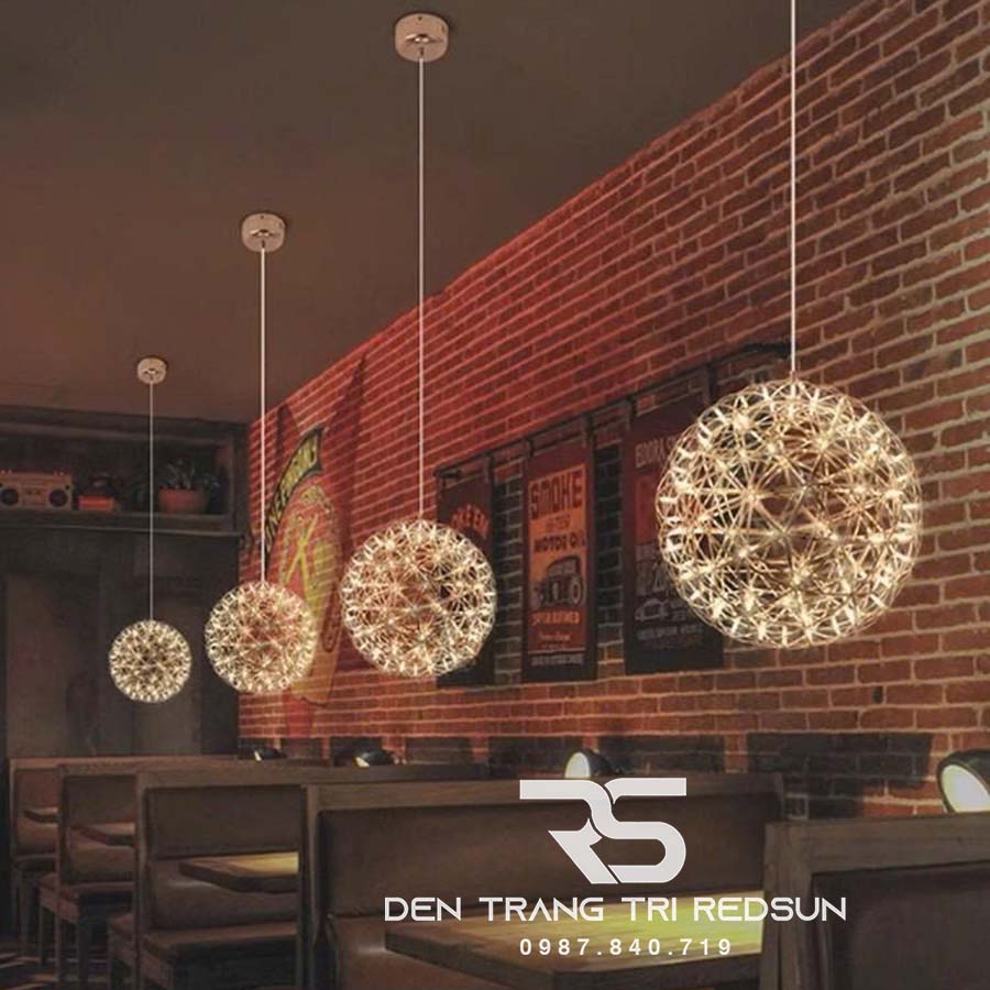 Đèn Thả Trần Lắp Thông Tầng, Phòng Khách, Khách Sạn, Nhà Hàng Phong Cách Bắc Âu Hiện Đại Cầu LED Sao  DC-T106