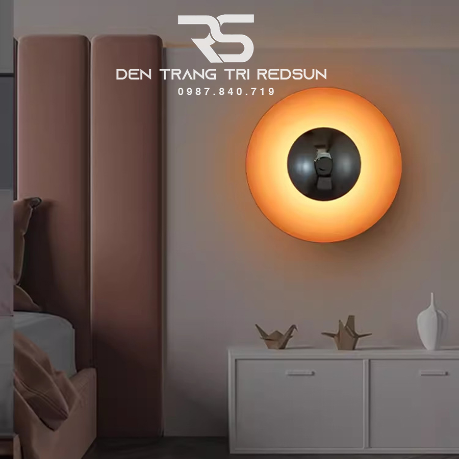 Đèn Tường Trang Trí Phòng Khách, Phòng Ngủ, Cầu Thang Hình Đĩa Bay Phong Cách Bắc Âu  DT-124