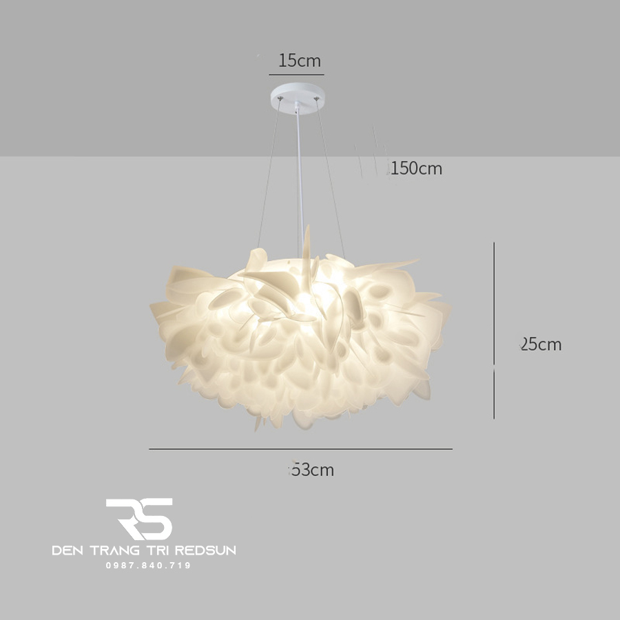 Đèn Chùm Phòng Khách, Phòng Ăn, Phòng Ngủ Hiện Đại Lông Vũ Phong Cách Pháp DC-L062