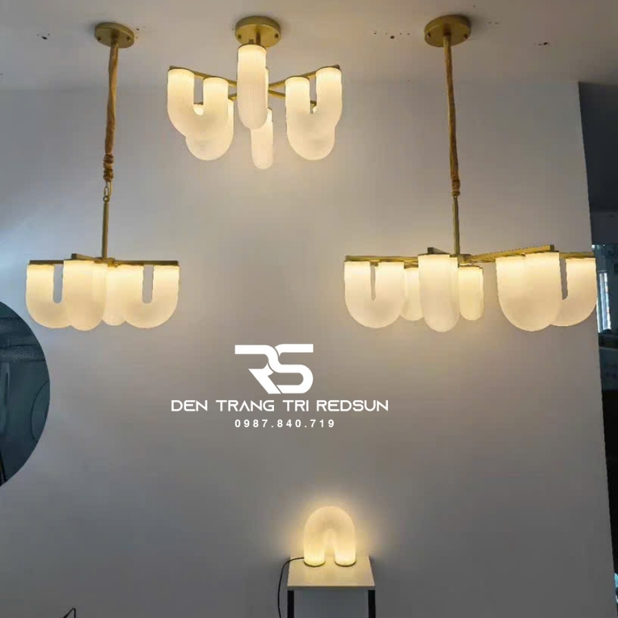 Đèn Chùm Trang Trí Phòng Khách, Sảnh Chờ, Phòng Ăn, Phòng Ngủ Hình Chữ U Phong Cách Bắc Âu DC-T110