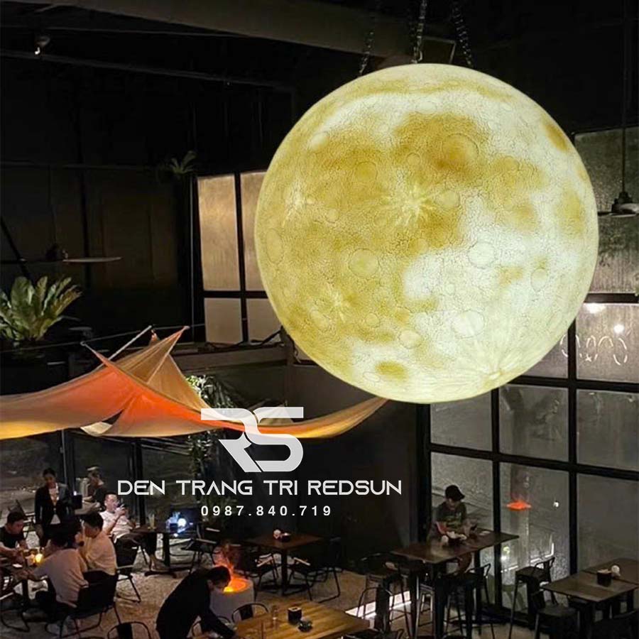 Đèn Mặt Trăng Siêu To Khổng Lồ 3D Lắp Trang Trí Ngoài Trời DC-T109