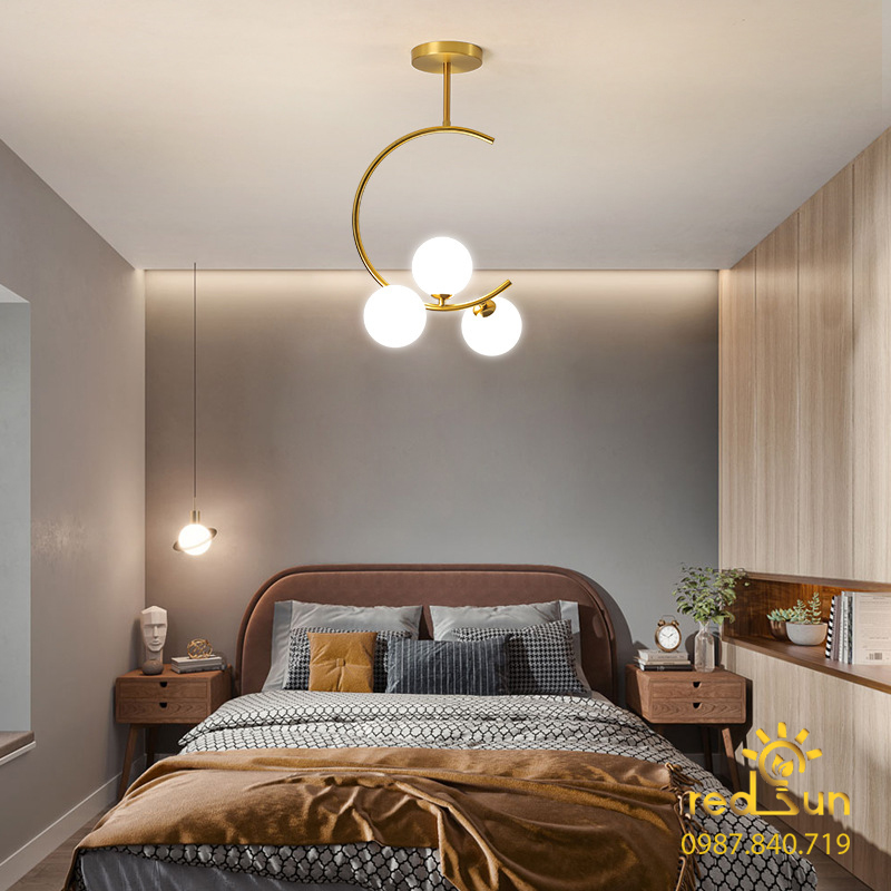 Đèn chùm chữ C 3 cầu hiện đại DC-C7113