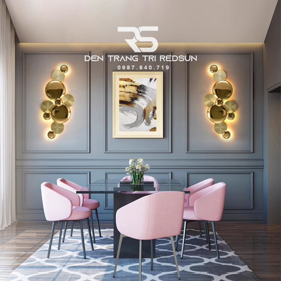 Tranh Đèn Treo Tường Nghệ Thuật Trang Trí Phòng Khách, Phòng Ngủ, Hành Lang Phong Cách Bắc Âu DDC-024