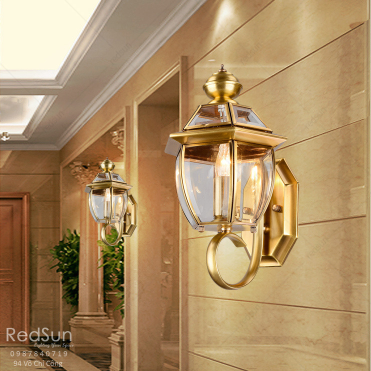 Đèn Tường Chùa Đồng Lắp Ngoài Trời DT-C7002
