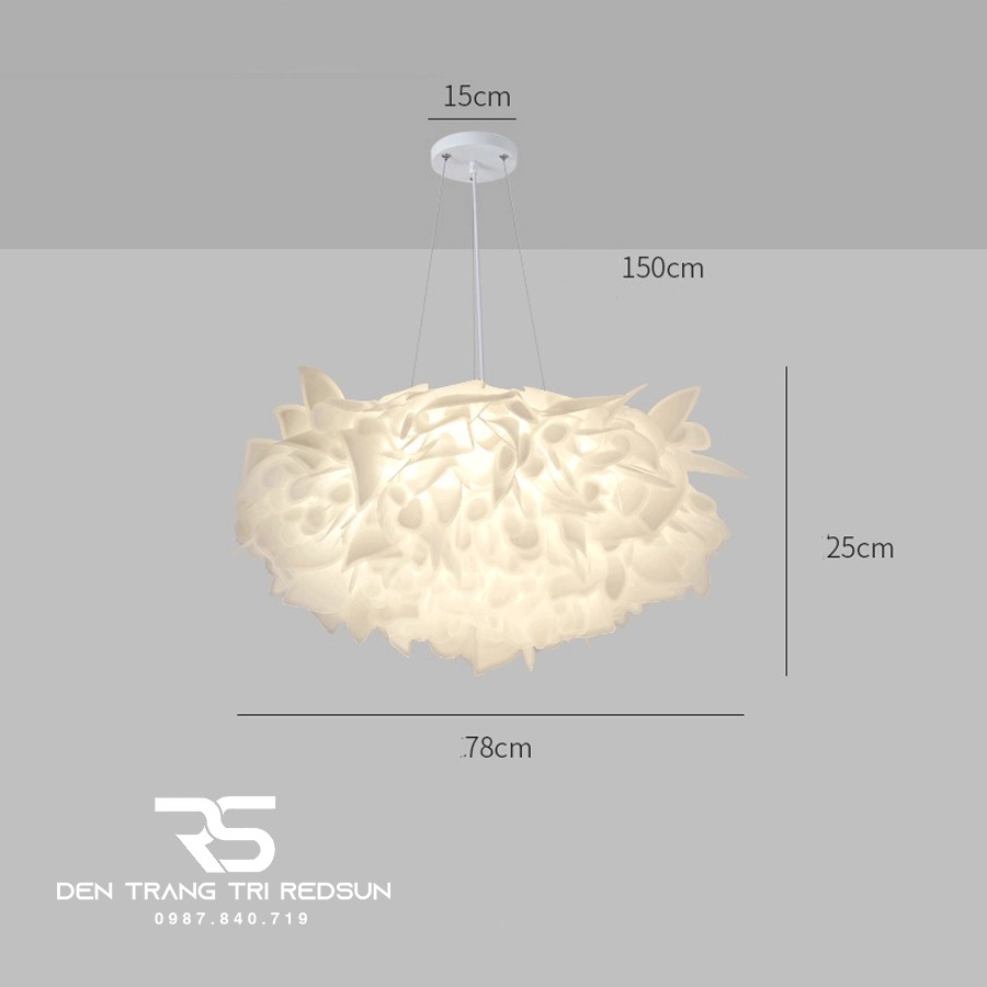 Đèn Chùm Phòng Khách, Phòng Ăn, Phòng Ngủ Hiện Đại Lông Vũ Phong Cách Pháp DC-L062