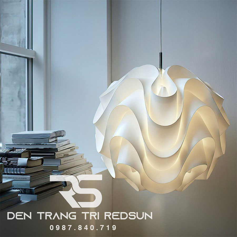 Đèn Thả Trần Phòng Khách, Phòng Ngủ, Bàn Ăn Hiện Đại Phong Cách Bắc Âu Dáng Hoa Trà CDT-T049