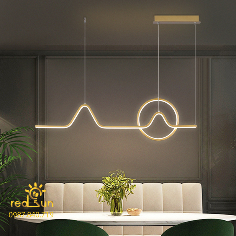 ĐÈN THẢ NGANG NGHỆ THUẬT 1 VÒNG LED MỚI DC-38