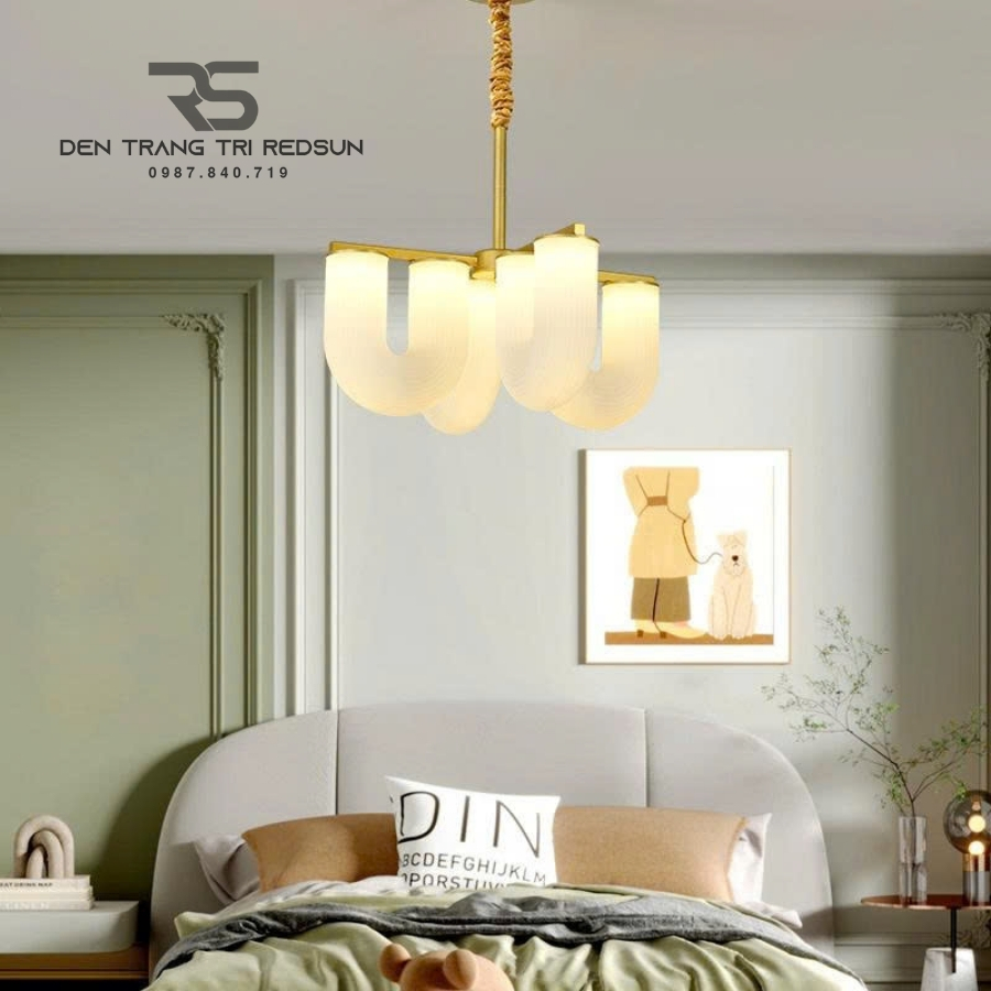 Đèn Chùm Trang Trí Phòng Khách, Sảnh Chờ, Phòng Ăn, Phòng Ngủ Hình Chữ U Phong Cách Bắc Âu DC-T110