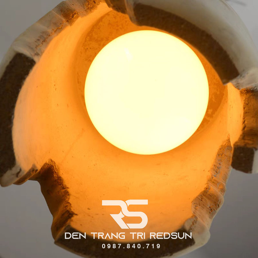 Đèn Thả Bàn Ăn Hiện Đại Phong Cách Nhật Bản Wabisabi Chóa Xi Măng CDT-T057