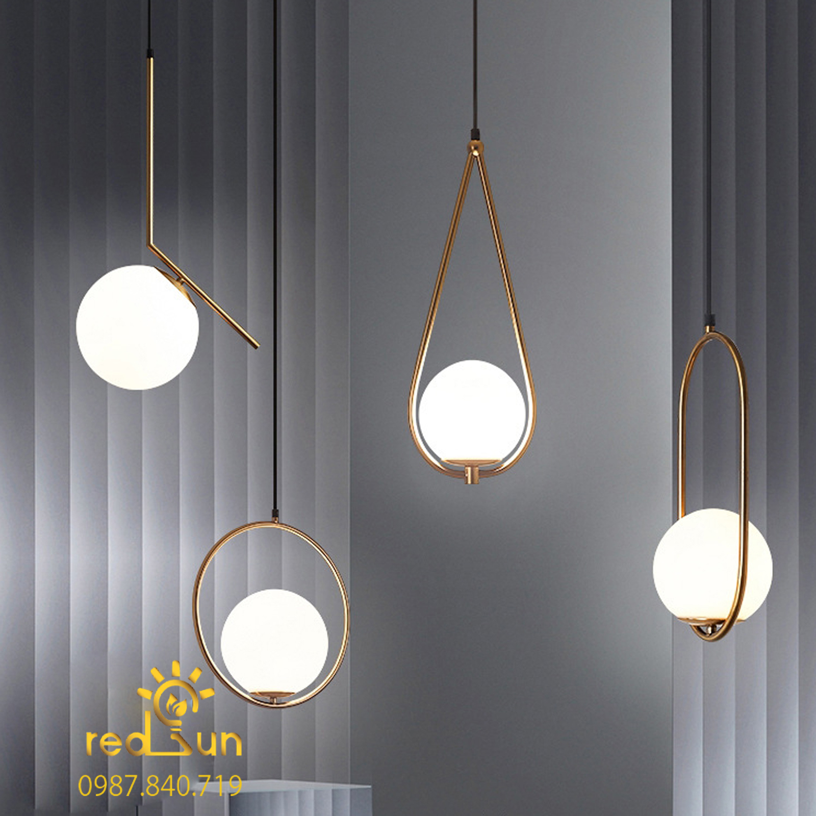 CDT018-Chao đèn thả hiện đại phong cách Bắc Âu