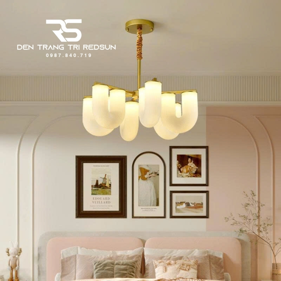 Đèn Chùm Trang Trí Phòng Khách, Sảnh Chờ, Phòng Ăn, Phòng Ngủ Hình Chữ U Phong Cách Bắc Âu DC-T110