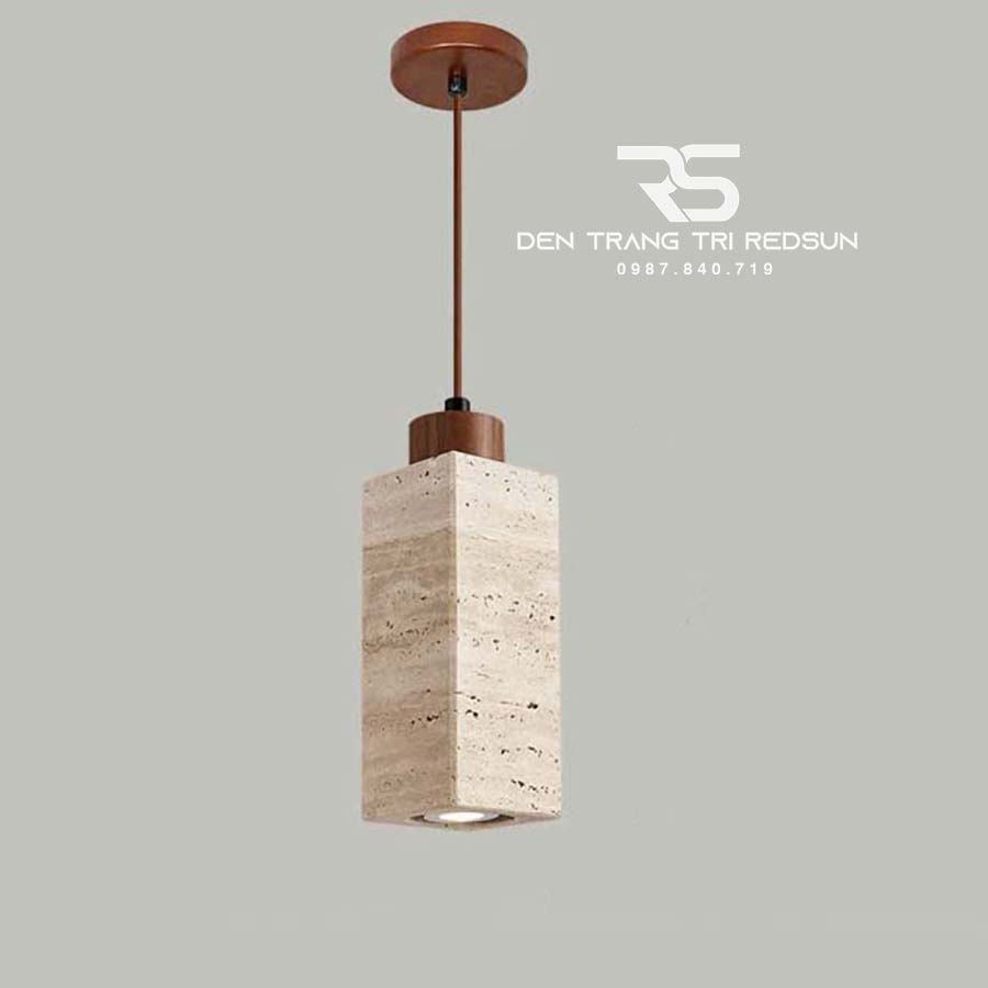 Đèn Thả Trần Phòng Ăn, Phòng Ngủ Phong Cách Wabisabi Hình Khối Chữ Nhật CDT-1059