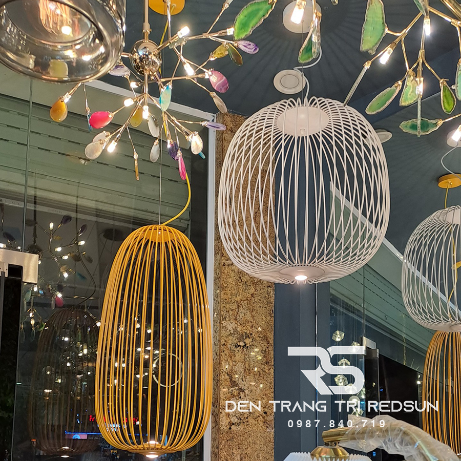 Đèn Thả Lồng Sắt Phong Cách Bắc Âu CDT-T041 Dáng B