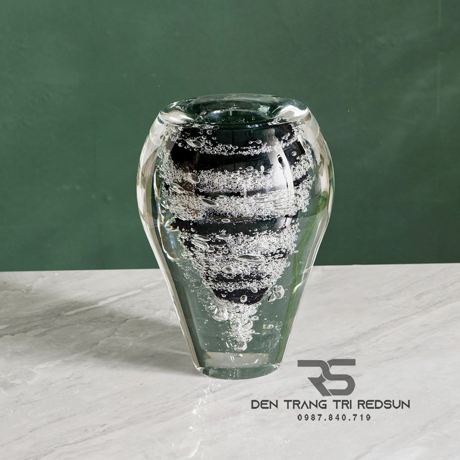 Bình Hoa Trang Trí Phong Cách Bắc Âu Sáng Tạo Hình Bong Bóng Chất liệu Thuỷ Tinh DDC-ZG005
