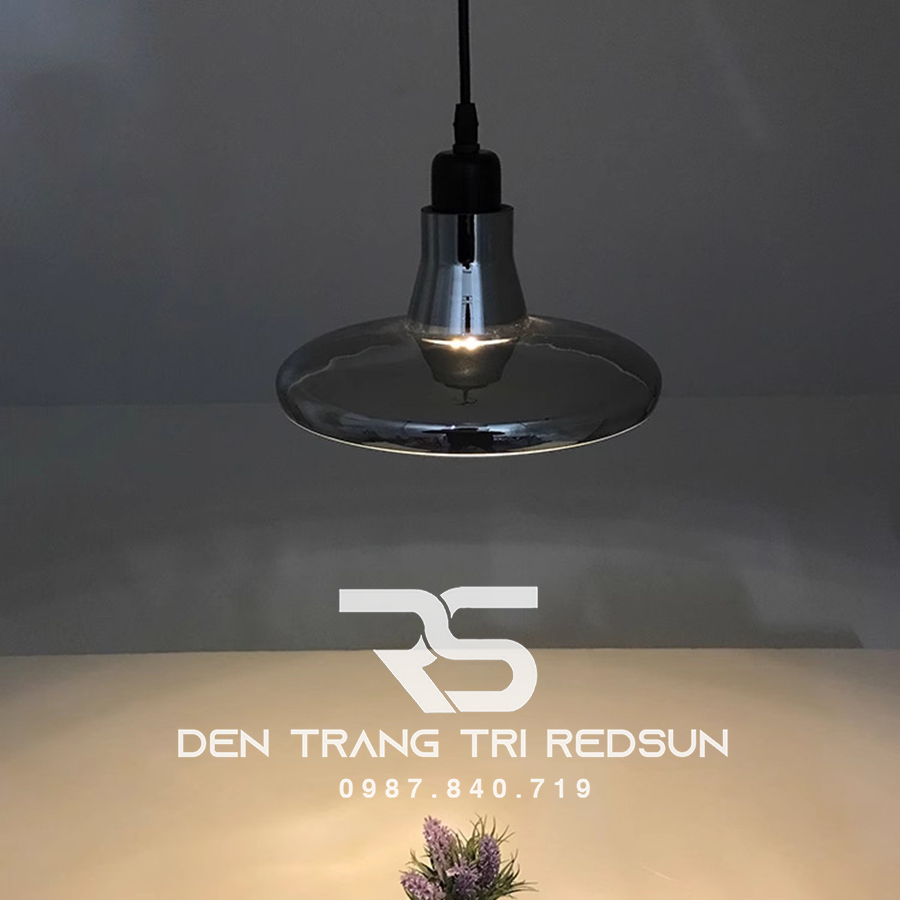 Đèn Thả Bàn Ăn Hiện Đại Bắc Âu Choá Thuỷ Tinh Đen Khói CDT-L017