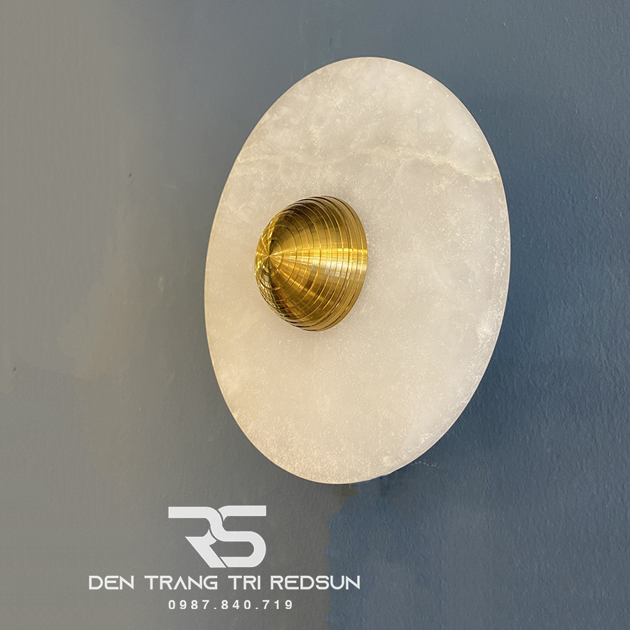 Đèn Tường Trang Trí Phòng Khách, Phòng Ngủ, Cầu Thang Phong Cách Bắc Âu Chất Liệu Đá Cẩm Thạch DT-112