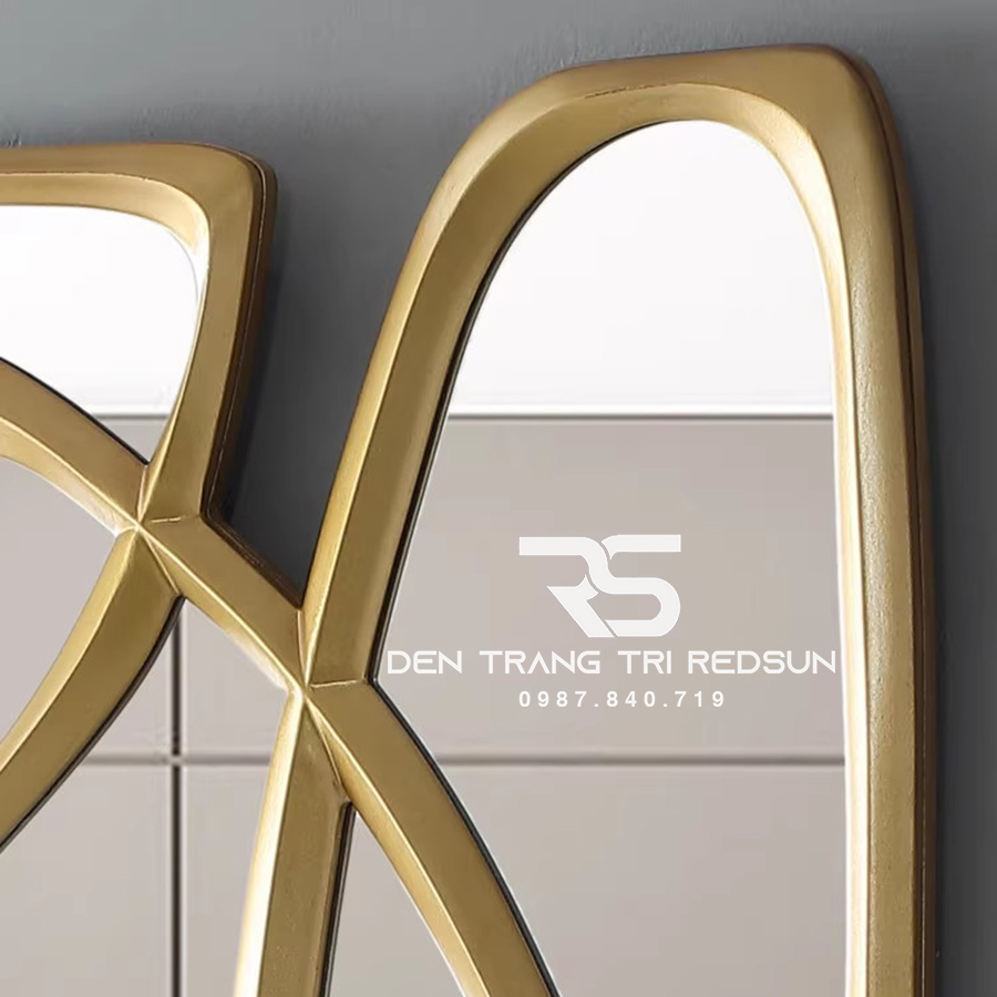 Gương Treo Tường Nghệ Thuật Trang Trí Phòng Khách, Phòng Ăn, Hành Lang Phong Cách Bắc Âu GDC-010