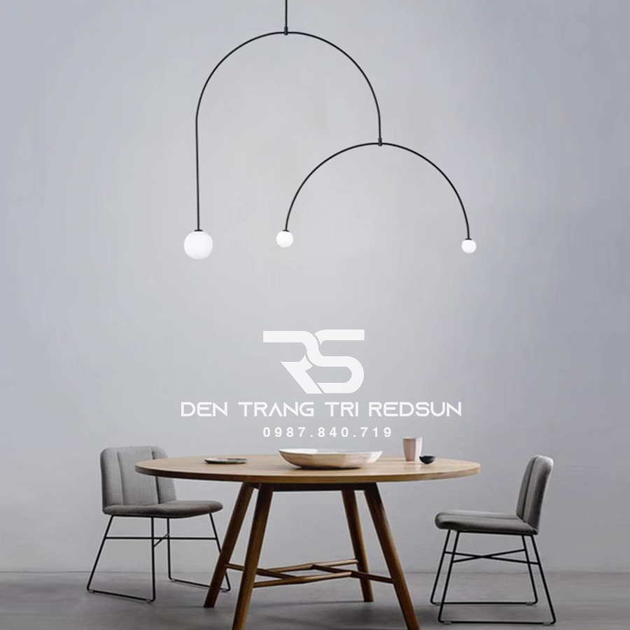 Đèn Thả Trần Hiện Đại Phong Cách Bắc Âu Dáng Vòng Cung DC-L002