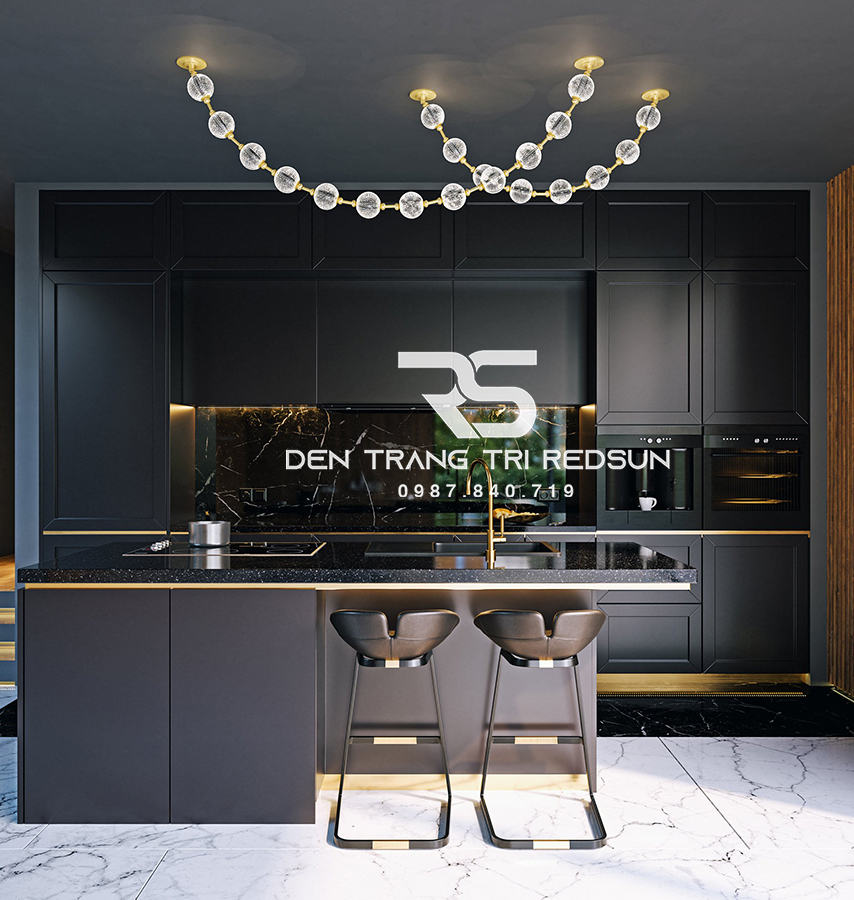 Đèn Chùm Lắp Thông Tầng, Sảnh Khách Sạn, Phòng Khách, Bàn Ăn Phong Cách Bắc Âu Hình Vòng Cổ Ngọc Trai DC-T089