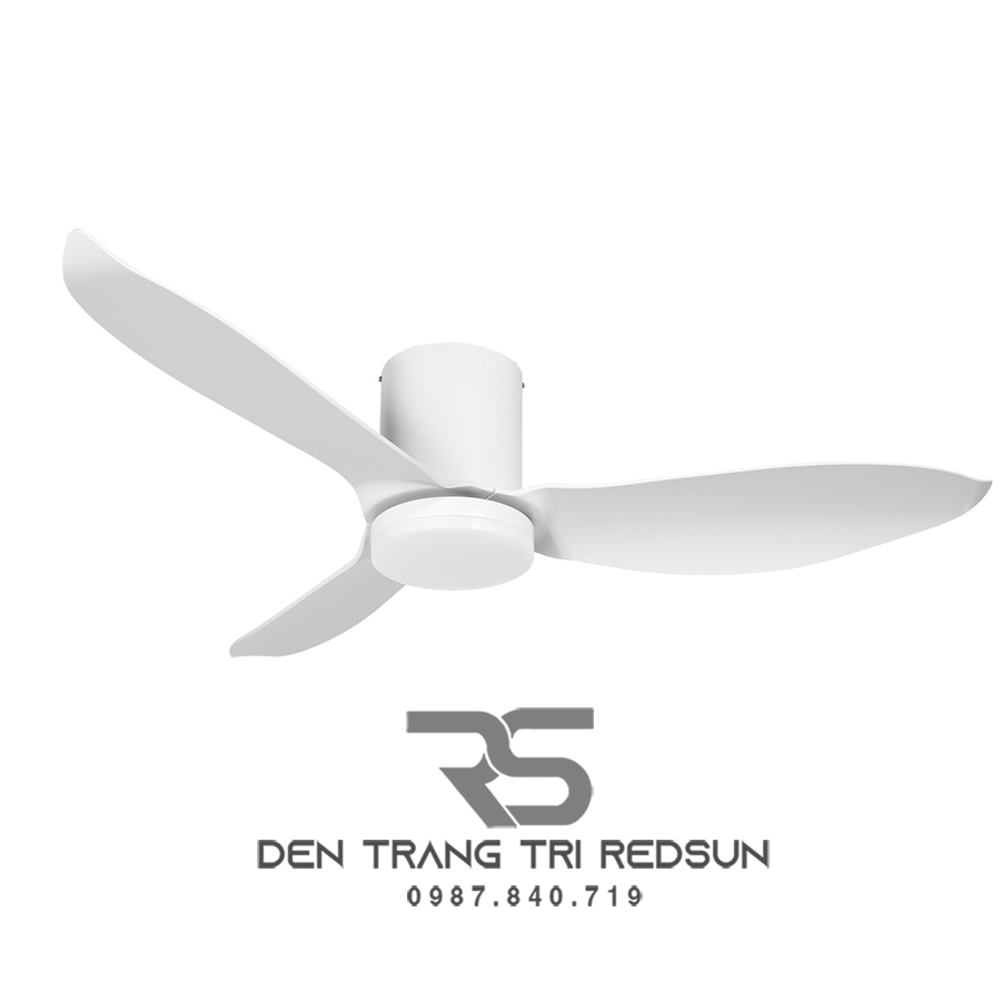 Quạt Trần Đèn Trang Trí Phòng Khách, Phòng Ngủ - 52HZ-156WH