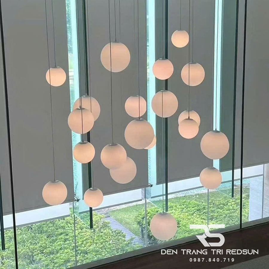 Đèn Thả Trần Hiện Đại Bắc Âu Chất Liệu Thuỷ Tinh Hình Cầu CDT-T066