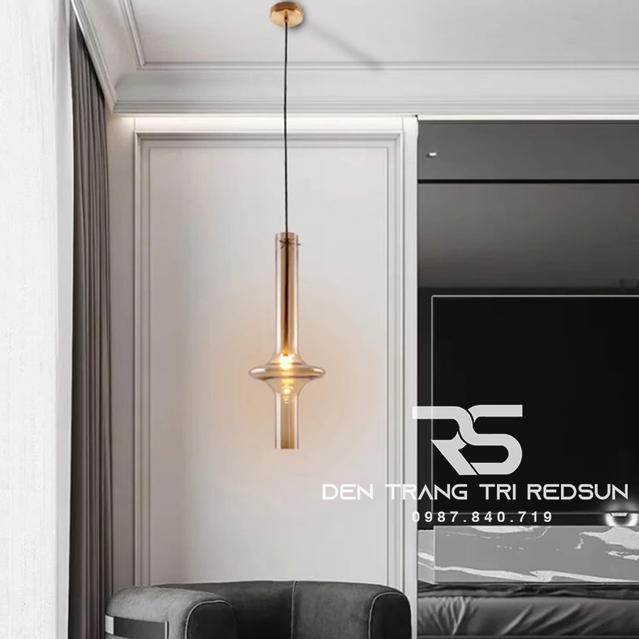Đèn Thả Trần Hiện Đại Phong Cách Bắc Âu Hình Phi Tiêu Chất Liệu Thuỷ Tinh CDT-T054