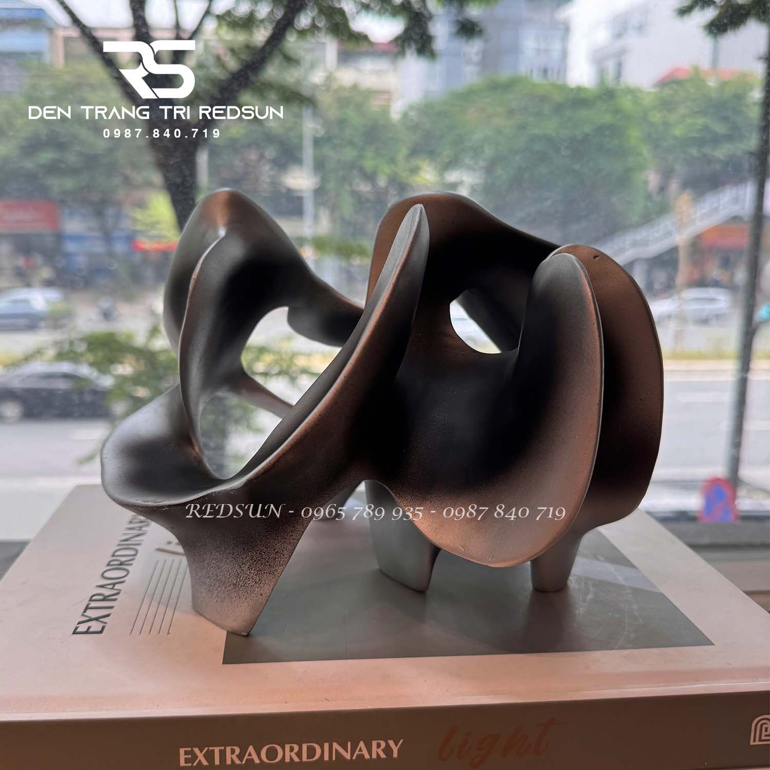 Đồ Trang Trí Nghệ Thuật Phòng Khách, Quầy Lễ Tân Khách Sạn Điêu Khắc Trừu Tượng DDC-033