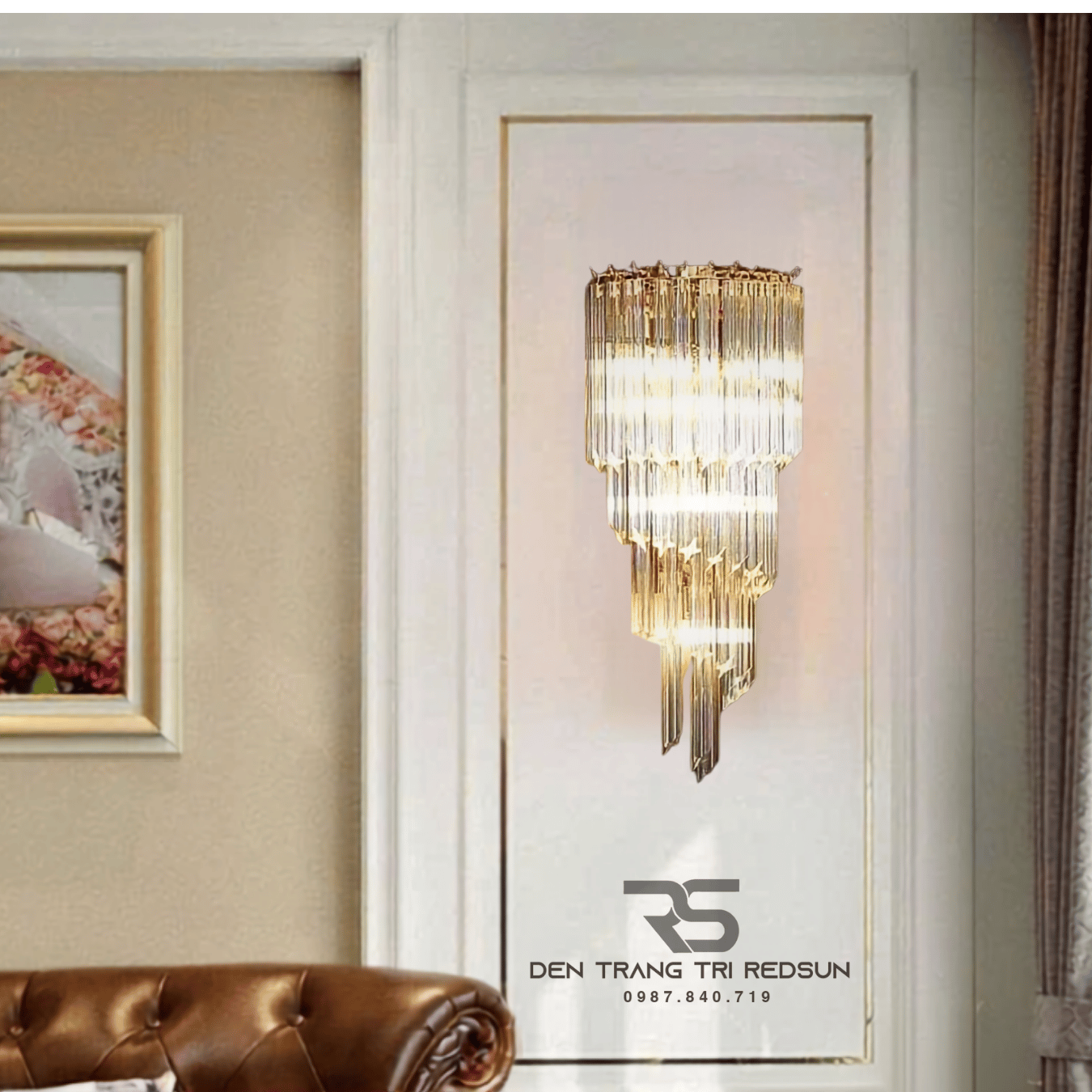 Đèn Tường Pha Lê Trang Trí Phòng Khách, Phòng Ngủ, Phòng Ăn Hiện Đại DT-C6622