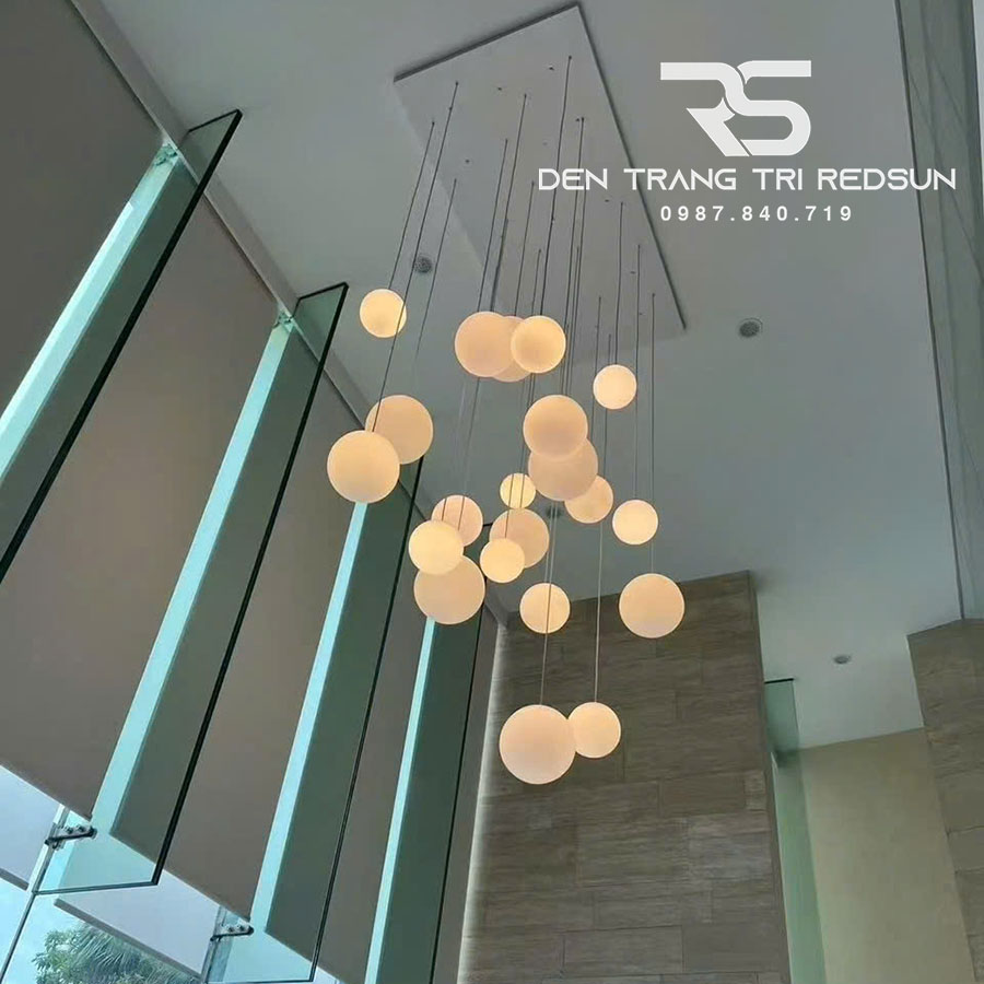 Đèn Thả Trần Hiện Đại Bắc Âu Chất Liệu Thuỷ Tinh Hình Cầu CDT-T066