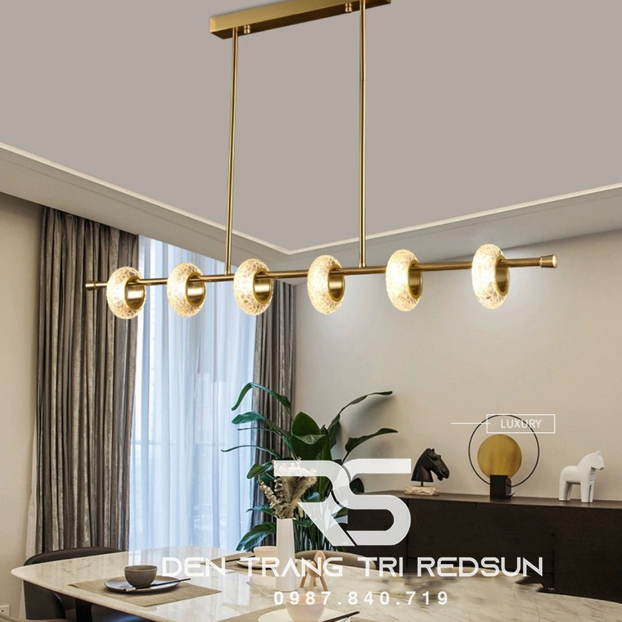 Đèn Thả Bàn Ăn Hiện Đại Phong Cách Bắc Âu Choá Pha Lê DC-BTTK108N6