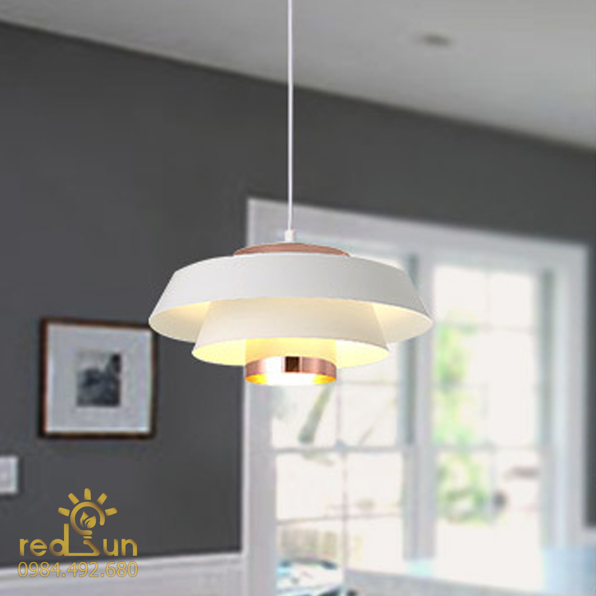 CDT046-Chao đèn thả xếp tầng