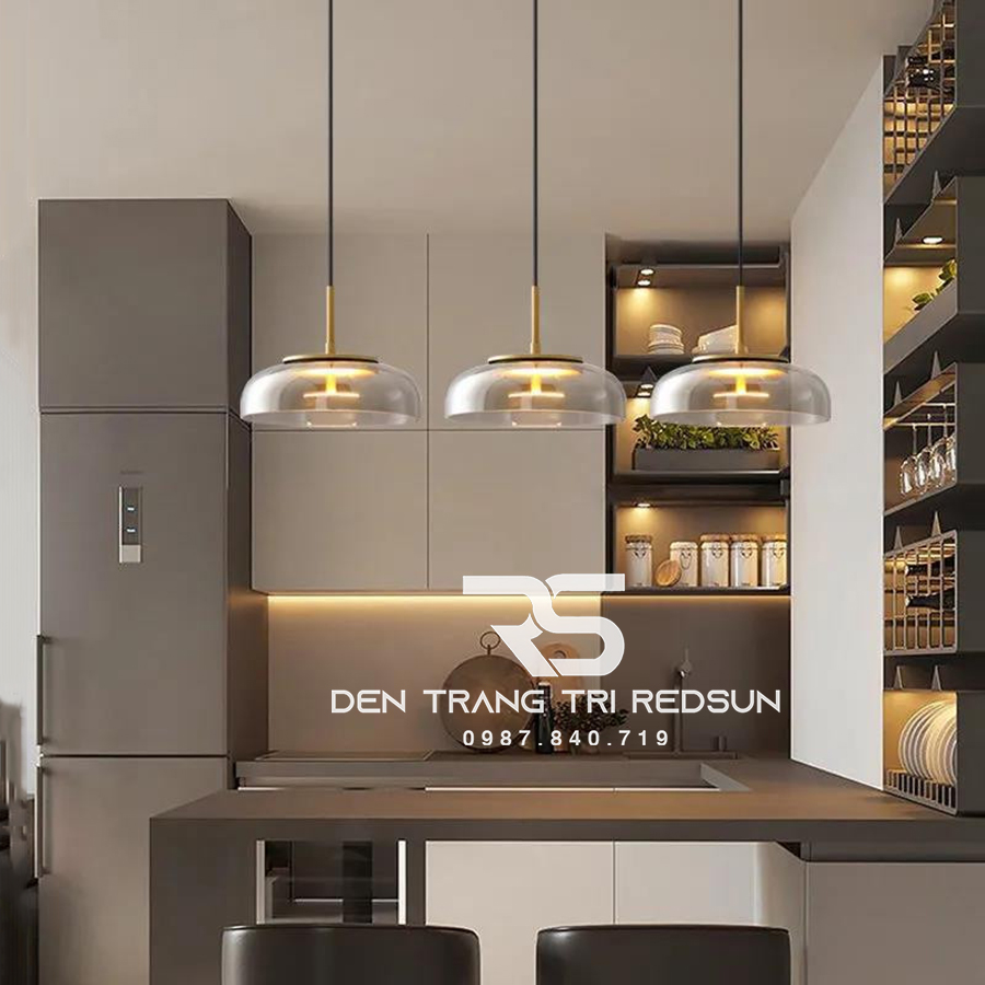 Đèn Thả Trần Hiện Đại Bắc Âu Choá Thuỷ Tinh CDT-L009