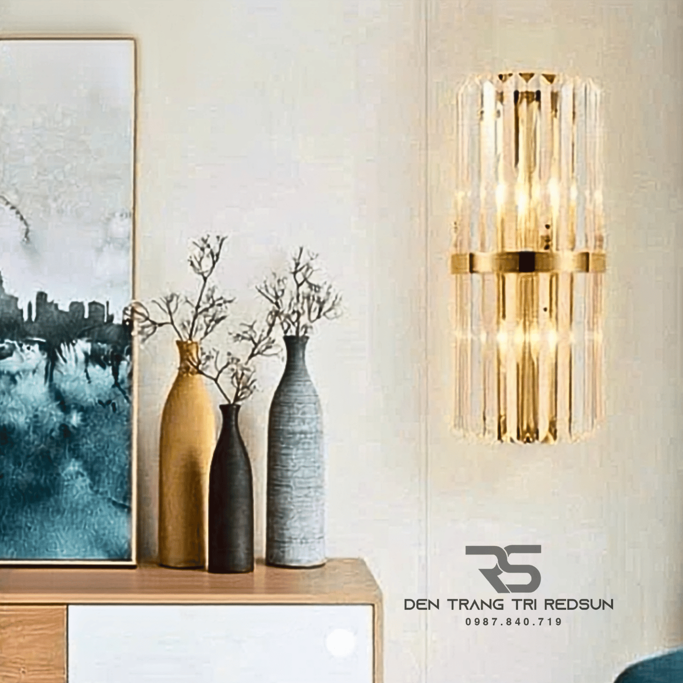Đèn Tường Pha Lê Trang Trí Phòng Khách, Phòng Ngủ, Phòng Ăn Hiện Đại DT-C6618