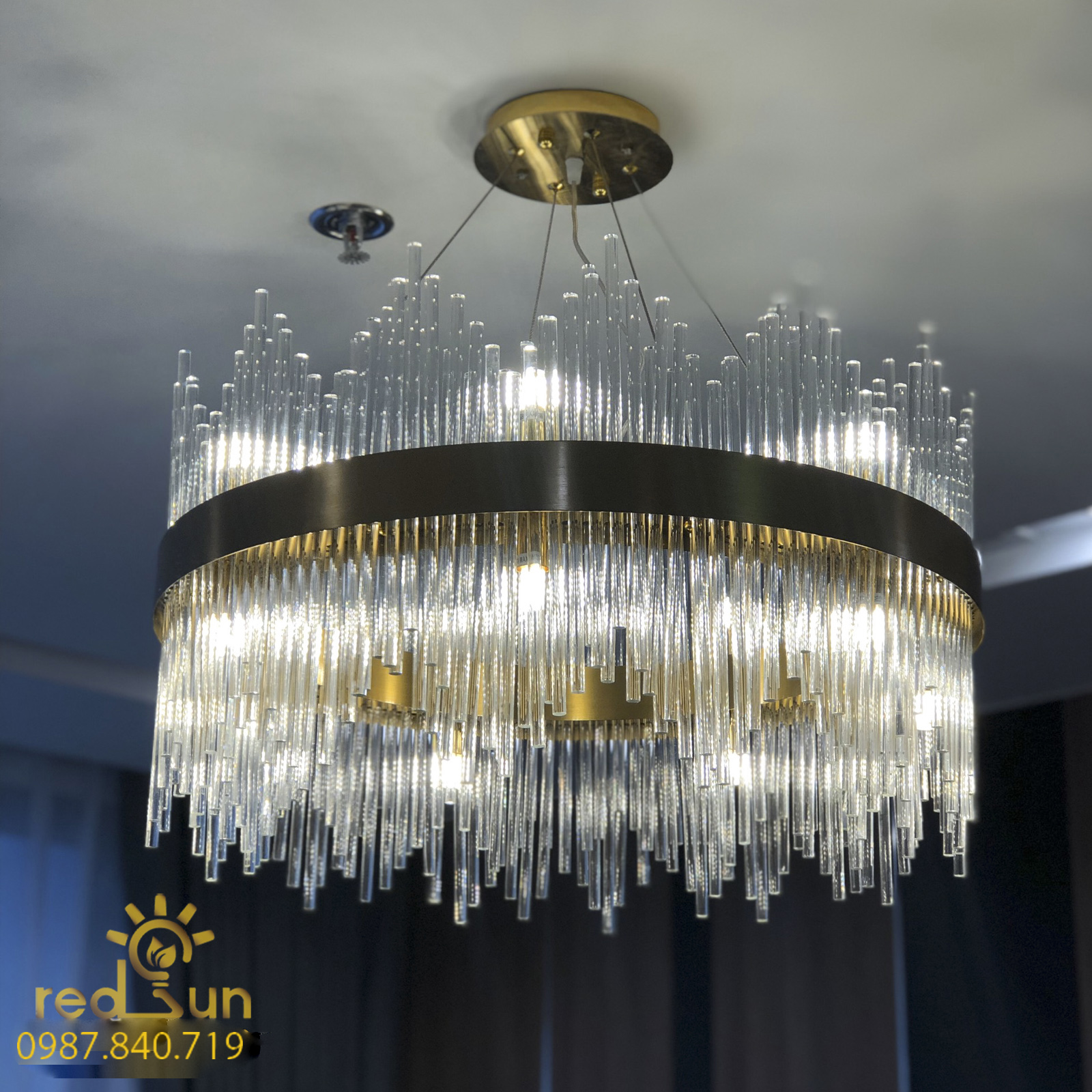 DC021 - Đèn chùm Pha lê vương miện