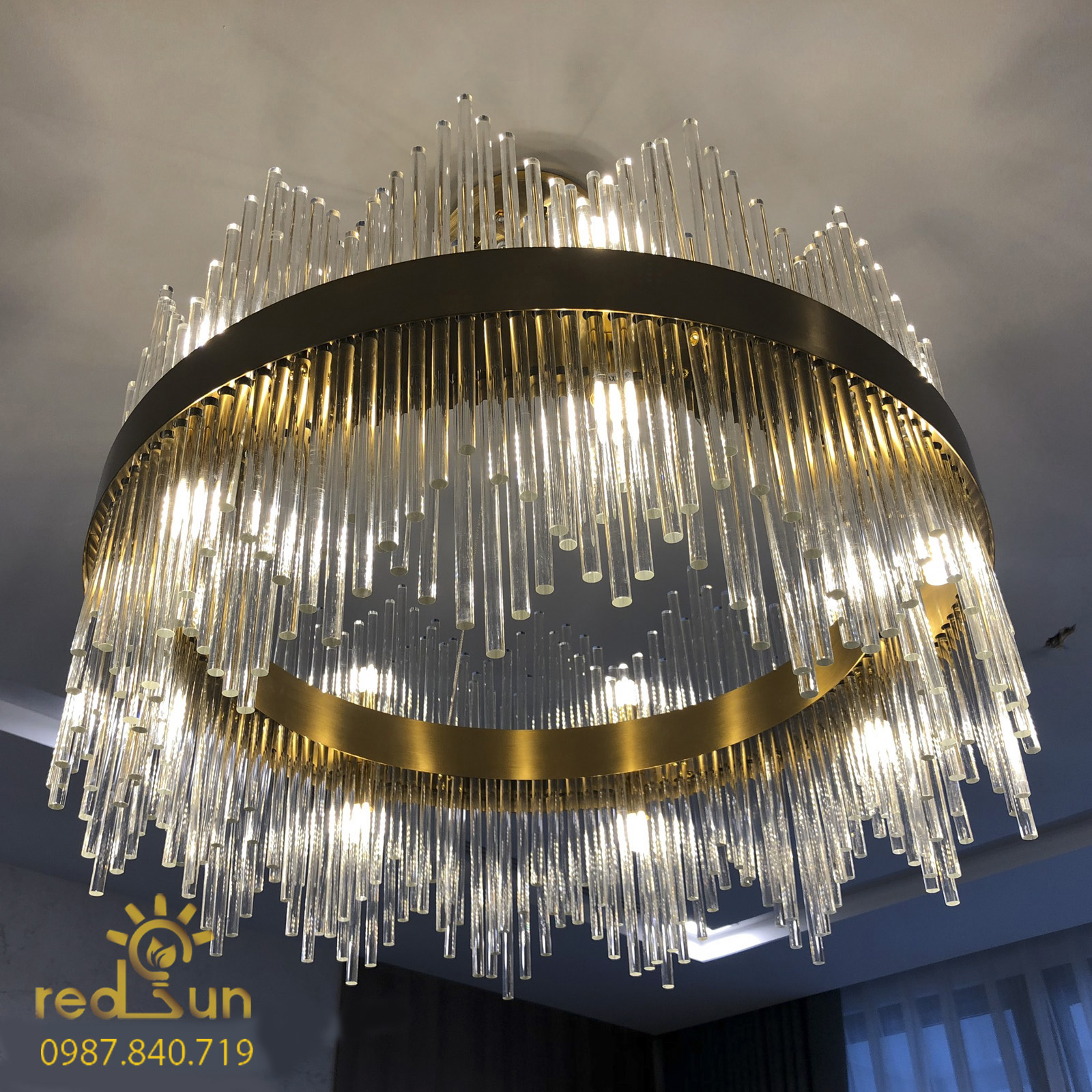 DC021 - Đèn chùm Pha lê vương miện