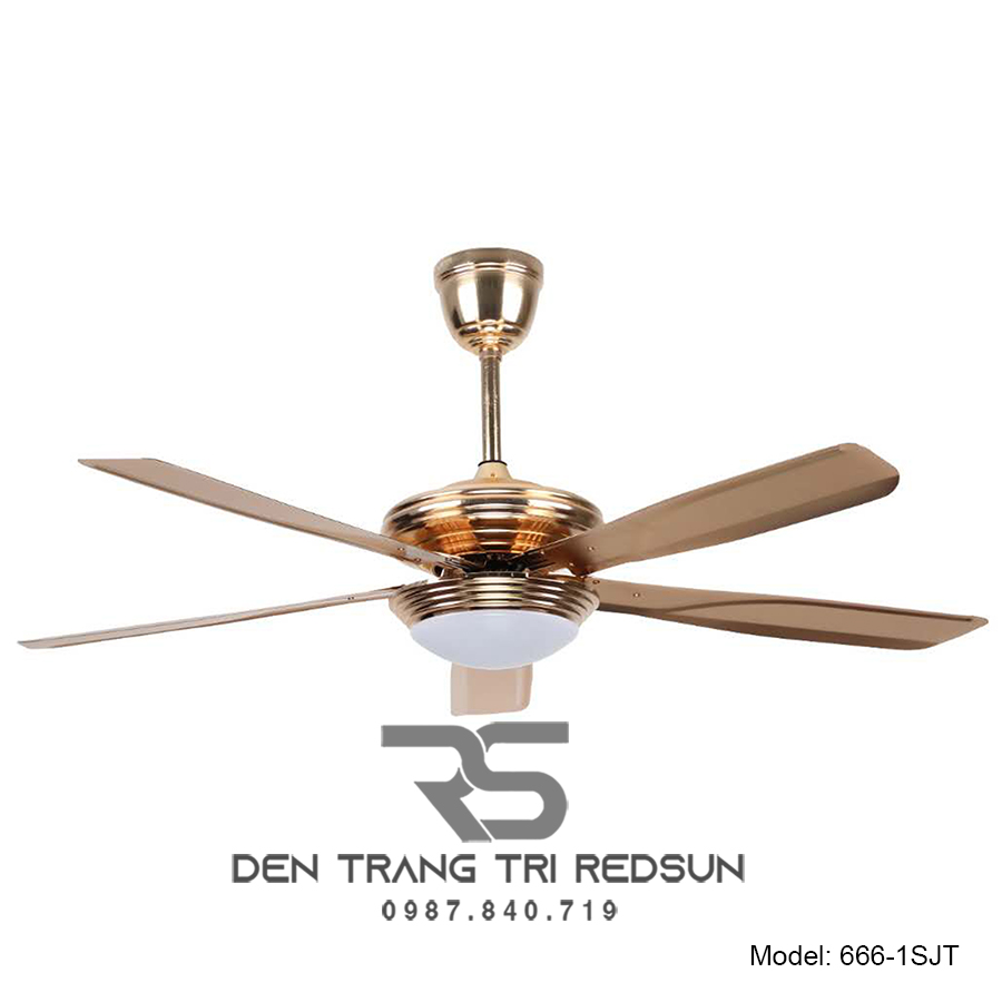 Quạt Trần Đèn Trang Trí Phòng Khách, Phòng Ngủ - 666-1SJT