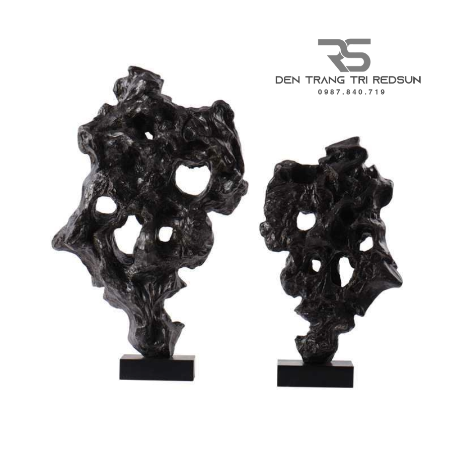 Đồ Trang Trí Nghệ Thuật Phòng Khách, Hành Lang, Sảnh Chờ Nhà Hàng, Khách Sạn Điêu Khắc Dạng Hình Học DDC-ZG007