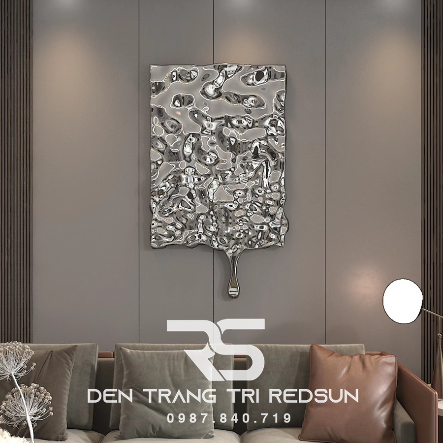 Tranh Treo Tường Nghệ Thuật Trang Trí Phòng Khách, Phòng Ngủ, Hành Lang Gợn Sóng Phong Cách Hiện Đại DDC-002