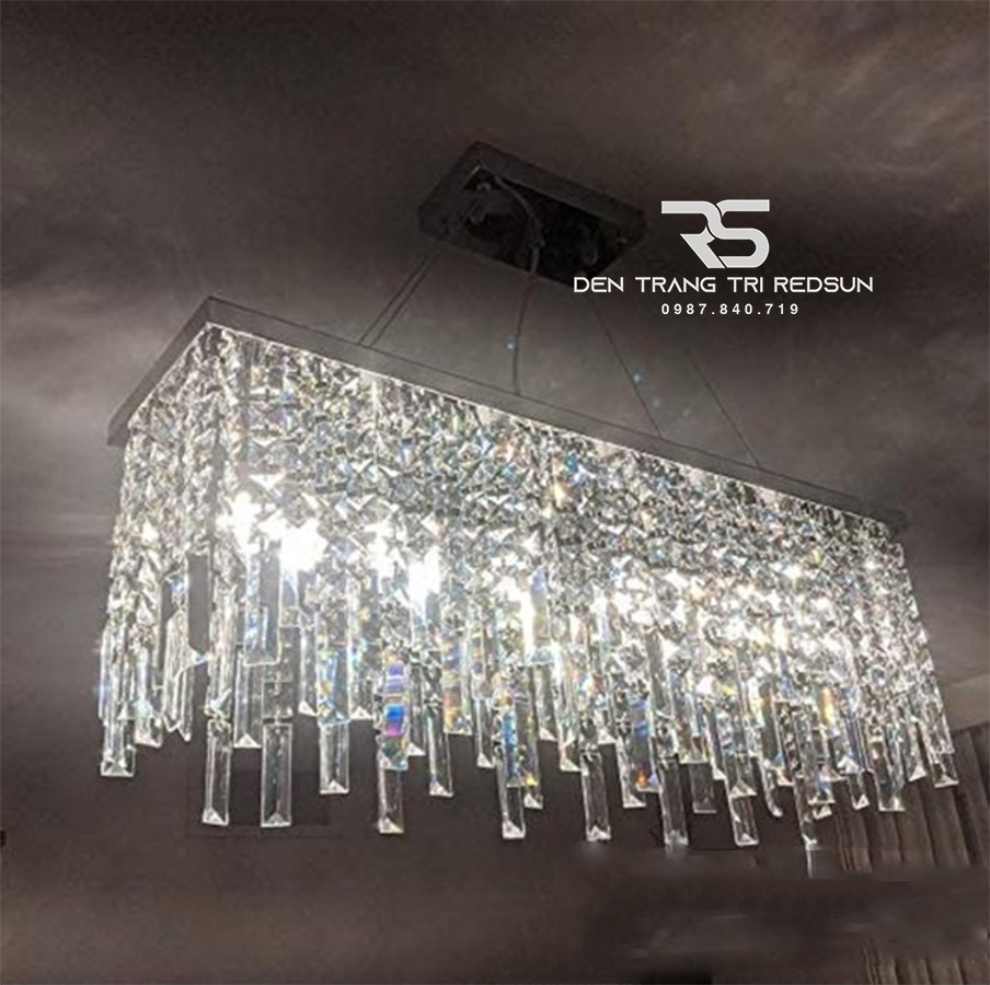Đèn Thả Mâm Pha Lê Phòng Khách Hiện Đại M9188