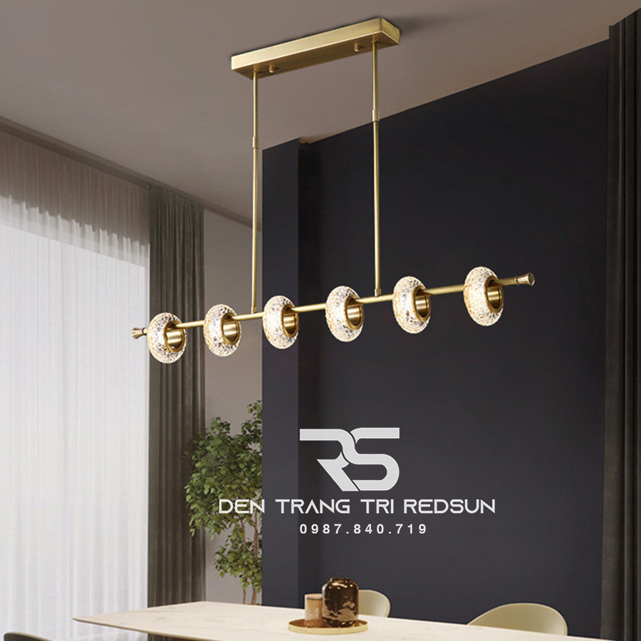 Đèn Thả Bàn Ăn Hiện Đại Phong Cách Bắc Âu Choá Pha Lê DC-BTTK108N6