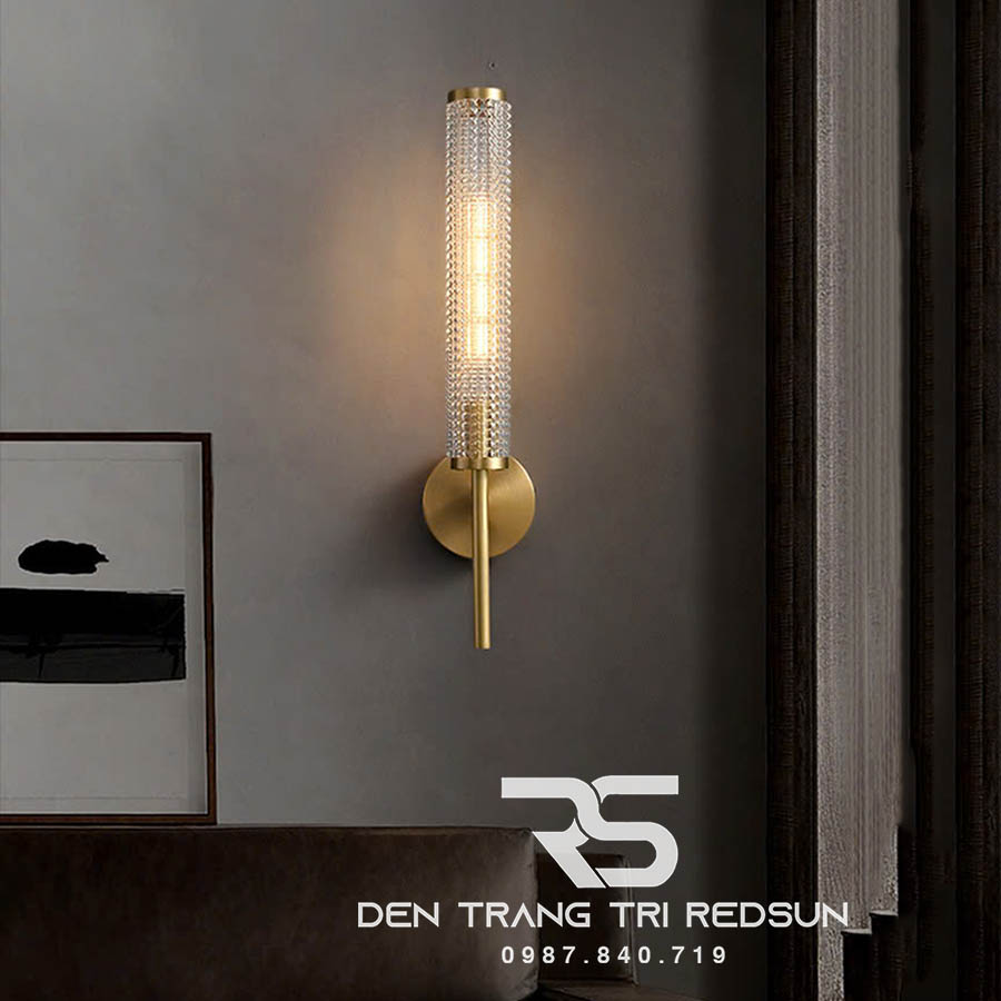 Đèn Tường Trang Trí Phòng Khách, Phòng Ngủ, Cầu Thang Phong Cách Bắc Âu Chất Liệu Pha Lê DTP-006