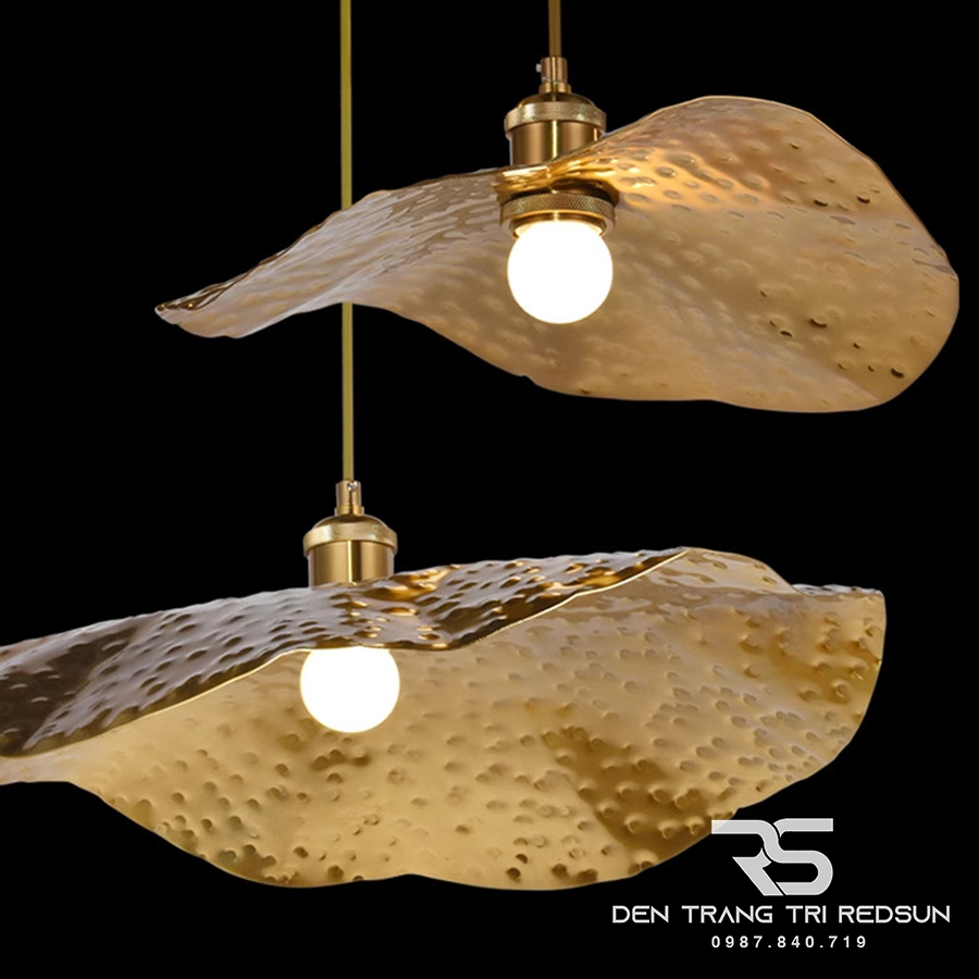 Đèn Thả Trần Hiện Đại Bắc Âu Lá Sen Sắt CDT-T018