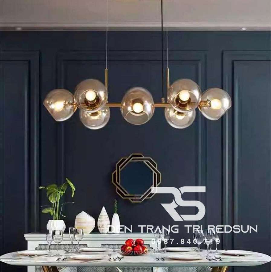 Đèn Thả Bàn Ăn Hiện Đại Phong Cách Bắc Âu Choá Thuỷ Tinh DC-1007