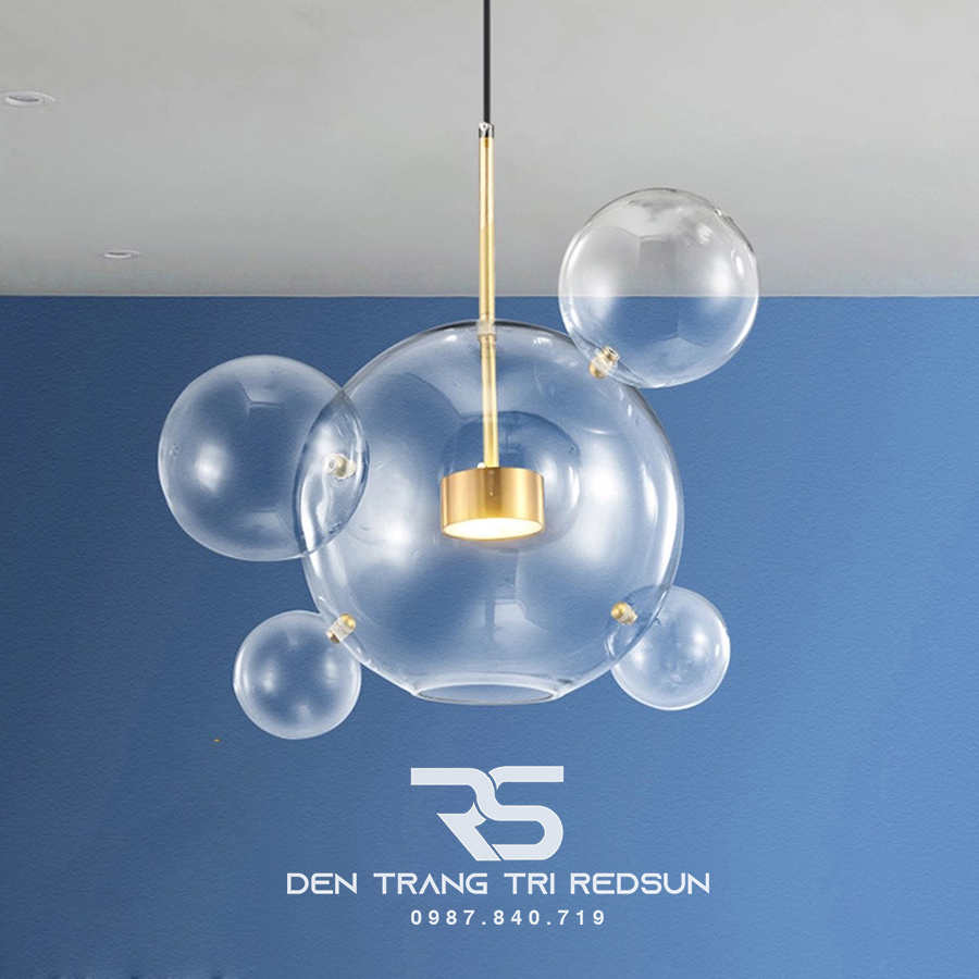 Đèn Thả Bàn Ăn Hiện Đại Phong Cách Bắc Âu Chóa Thủy Tinh CDT-L008